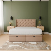 Sanaa Wingback Ottoman Bed Frame