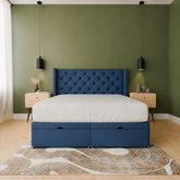 Praia Wingback Ottoman Bed Frame