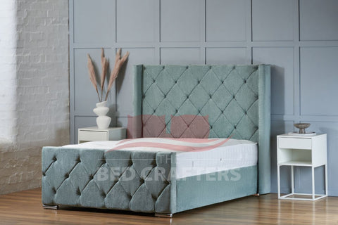 Boulder Wingback Bed Frame
