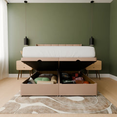 Sanaa Wingback Ottoman Bed Frame