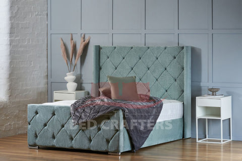 Boulder Wingback Bed Frame