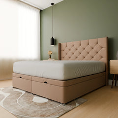 Sanaa Wingback Ottoman Bed Frame