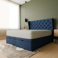Praia Wingback Ottoman Bed Frame