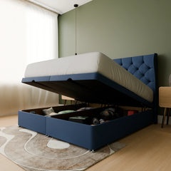 Praia Wingback Ottoman Bed Frame