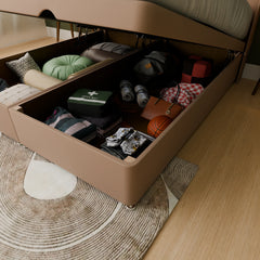Sanaa Wingback Ottoman Bed Frame
