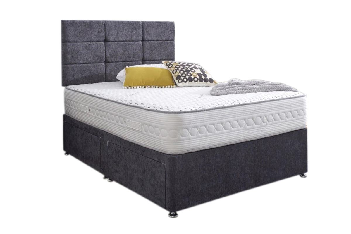 Bern divan bed with storage and optional mattress