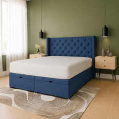 Praia Wingback Ottoman Bed Frame