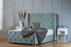 Boulder Wingback Bed Frame