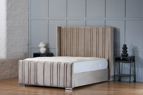 Oklahome Wingback Bed Frame
