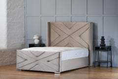 Queens Wingback Bed Frame