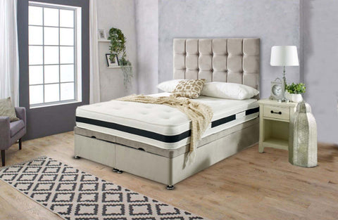 Tufted Button Ottoman Bed